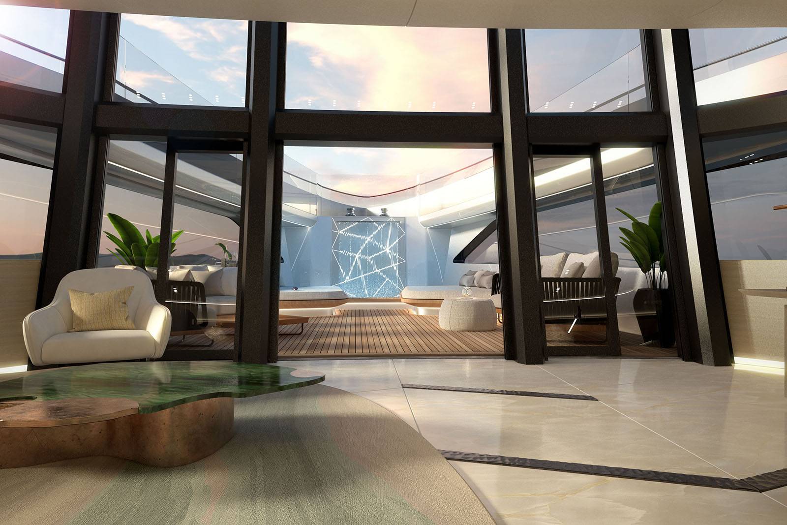 Phathom yacht 60m studio design