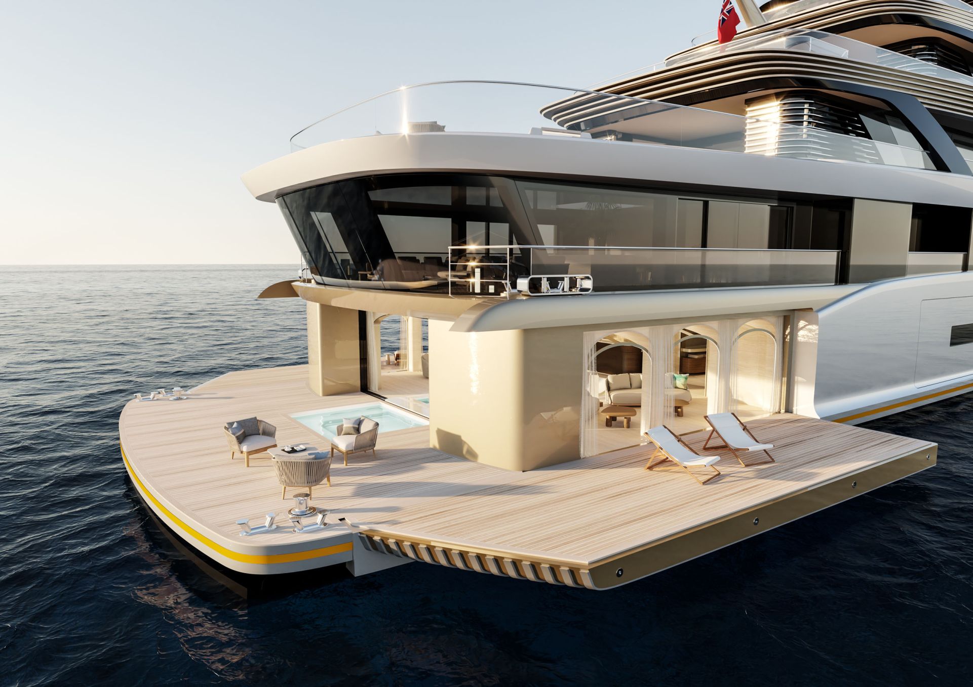 75m DORRIES ALYRA Yacht Beach ClubDesign 75m DORRIES ALYRA Yacht Exterior Design