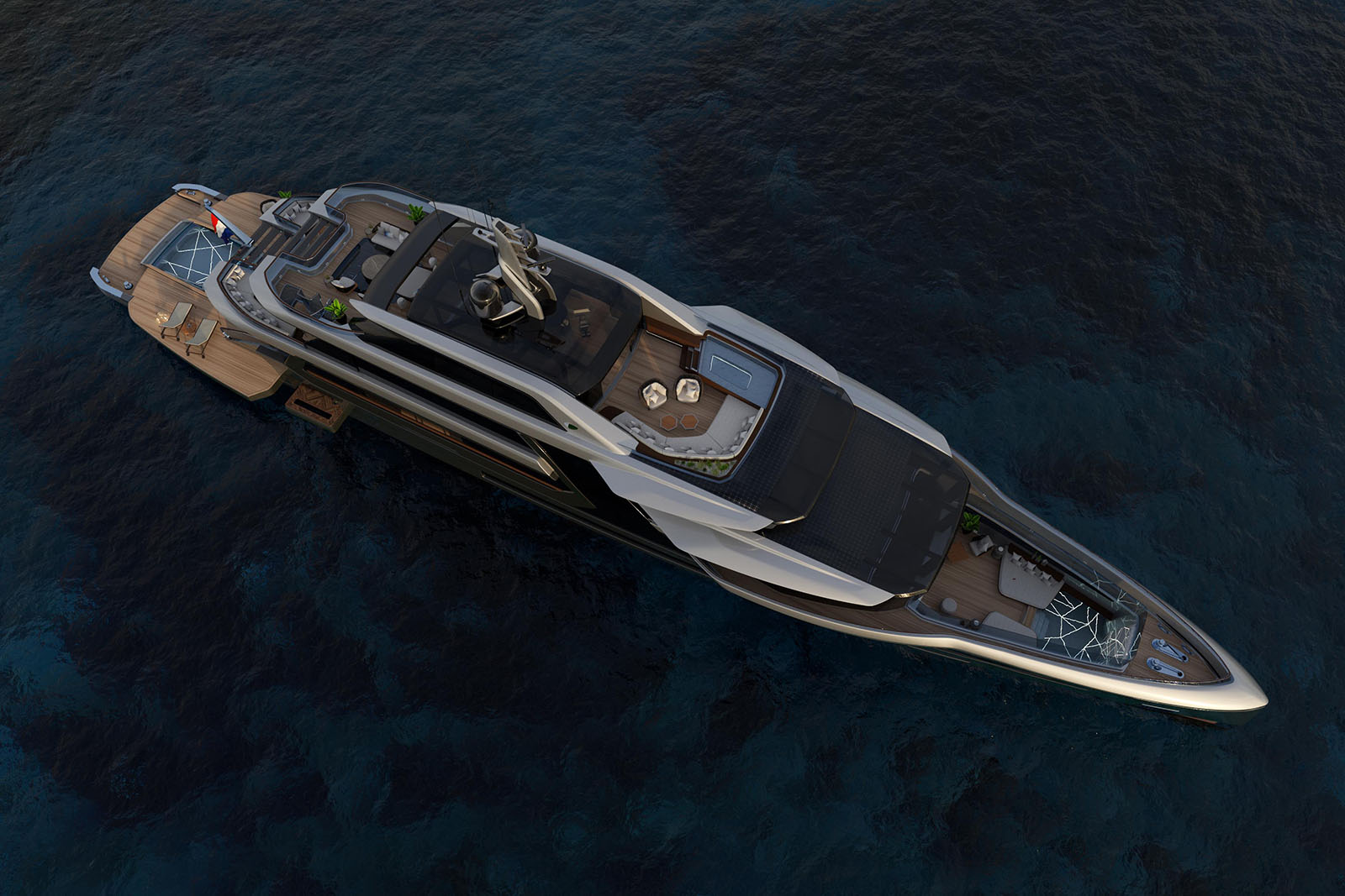 Phathom yacht 60m studio design