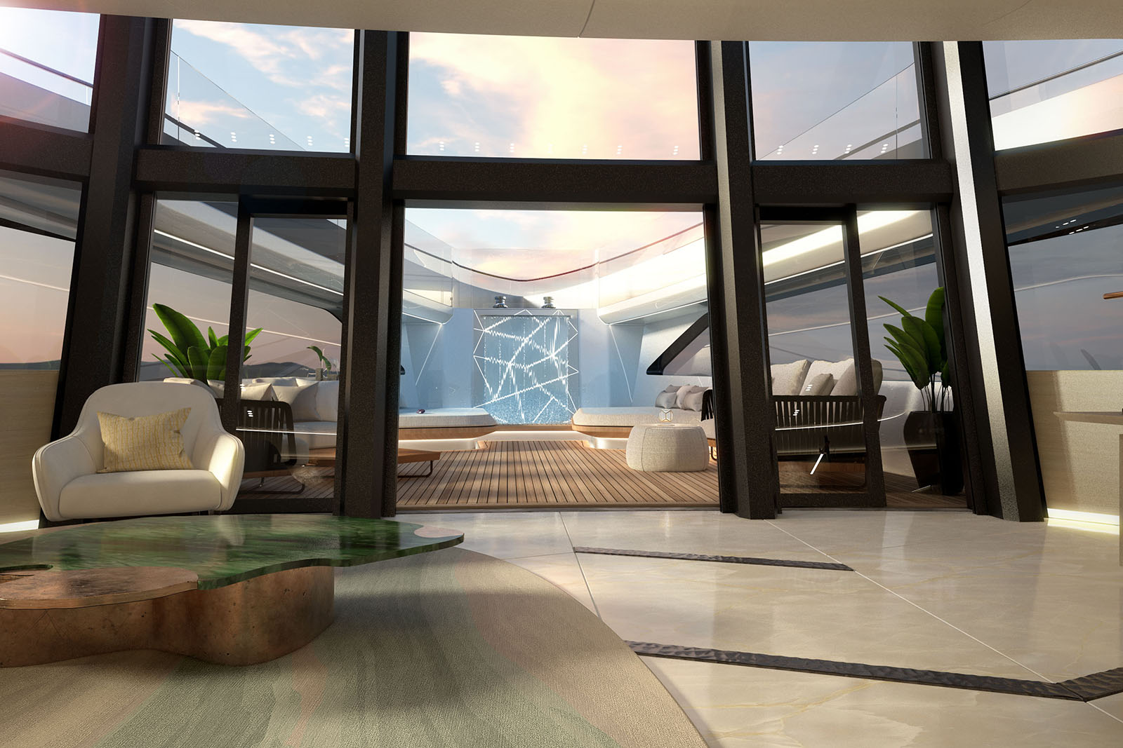 Phathom yacht 60m studio design