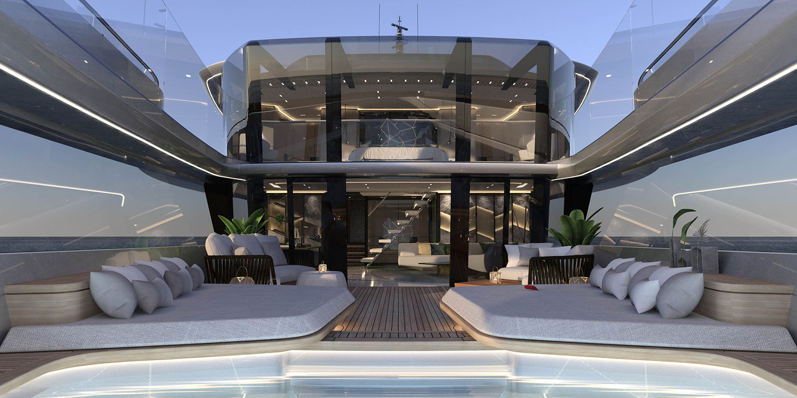 Phathom yacht 60m studio design