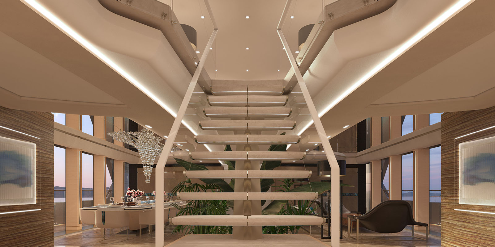 Phathom yacht 80m studio design