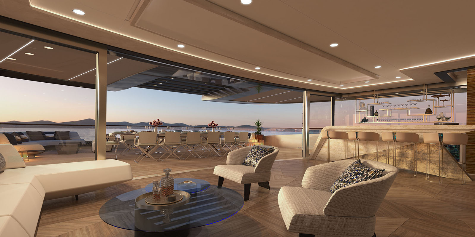 Phathom yacht 80m studio design