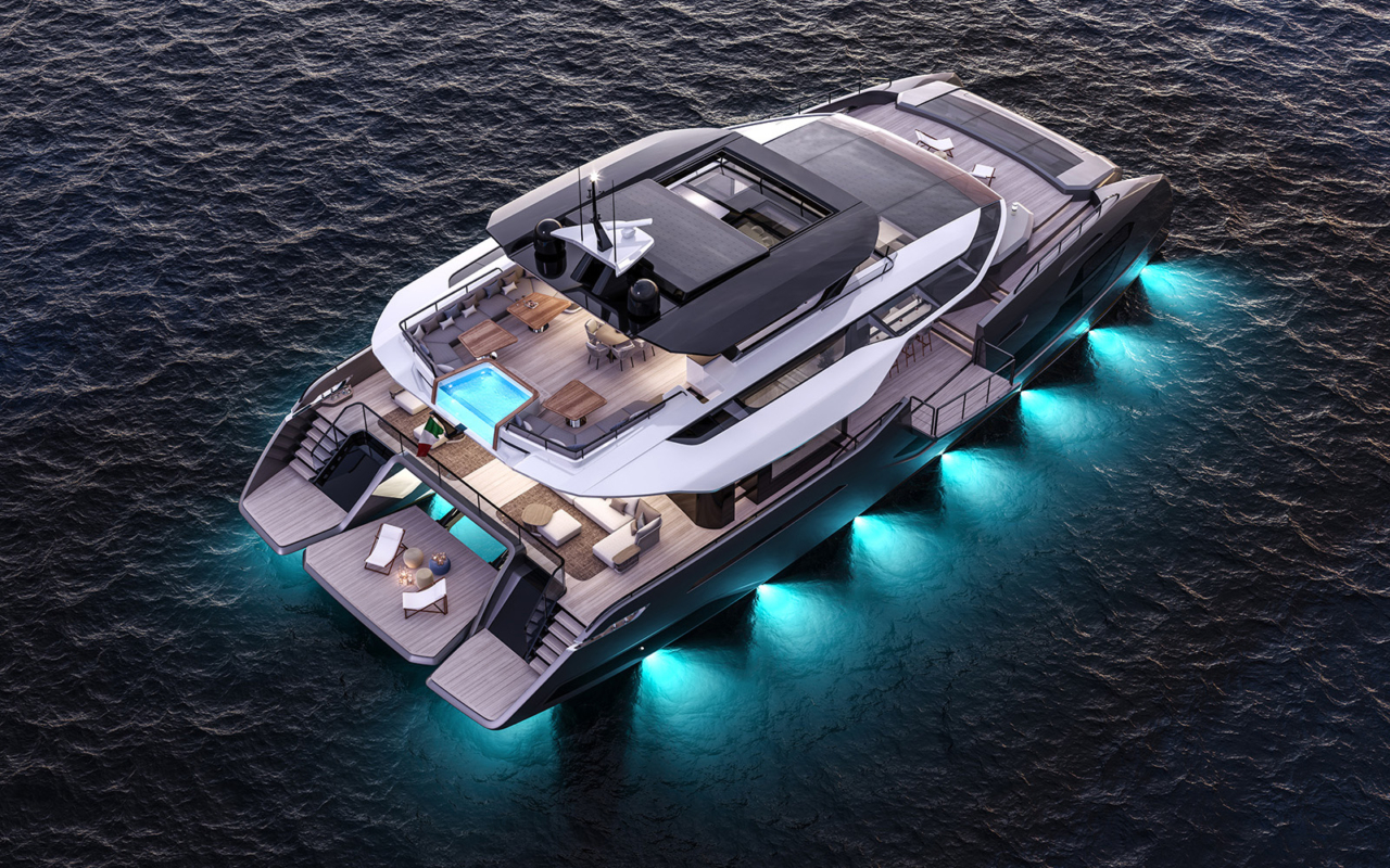 ISA 30M EXTRA VILLA Palumbo Phathom studio yacht design