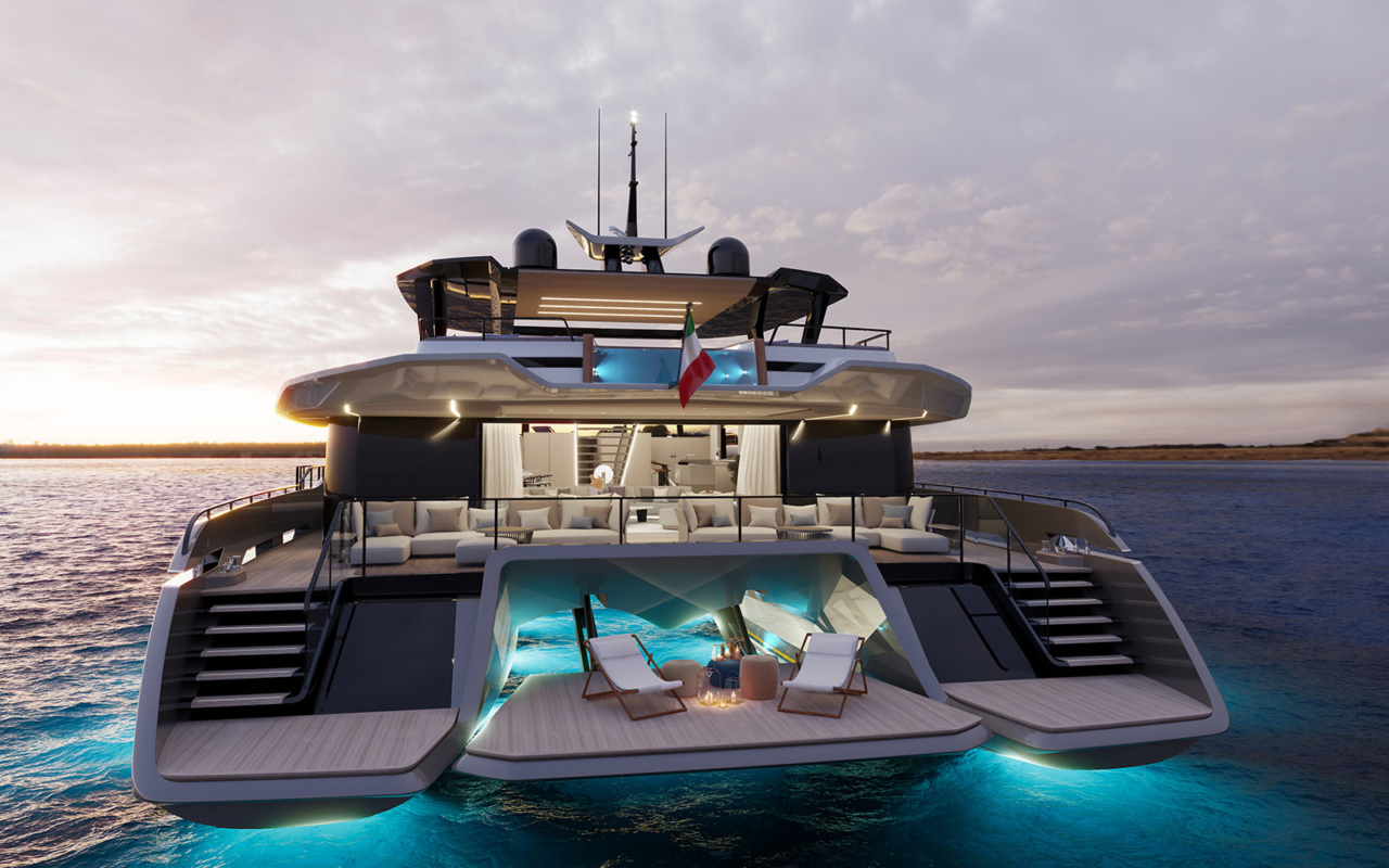 ISA 30M EXTRA VILLA Palumbo Phathom studio yacht design