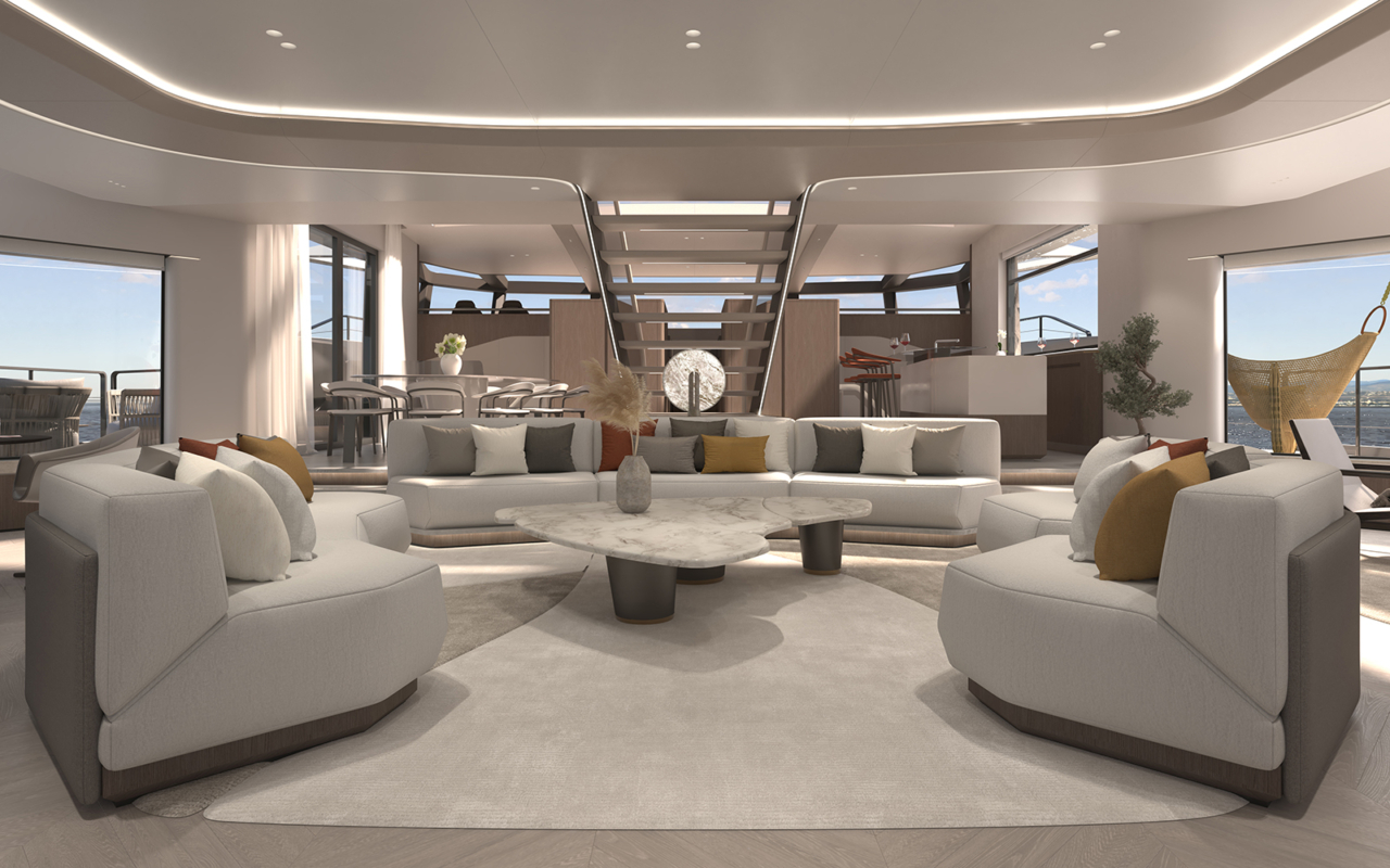 ISA 30M EXTRA VILLA Palumbo Phathom studio yacht design
