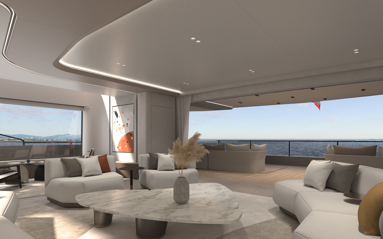 ISA 30M EXTRA VILLA Palumbo Phathom studio yacht design