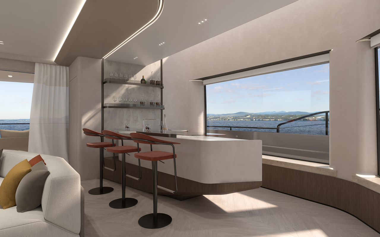 ISA 30M EXTRA VILLA Palumbo Phathom studio yacht design