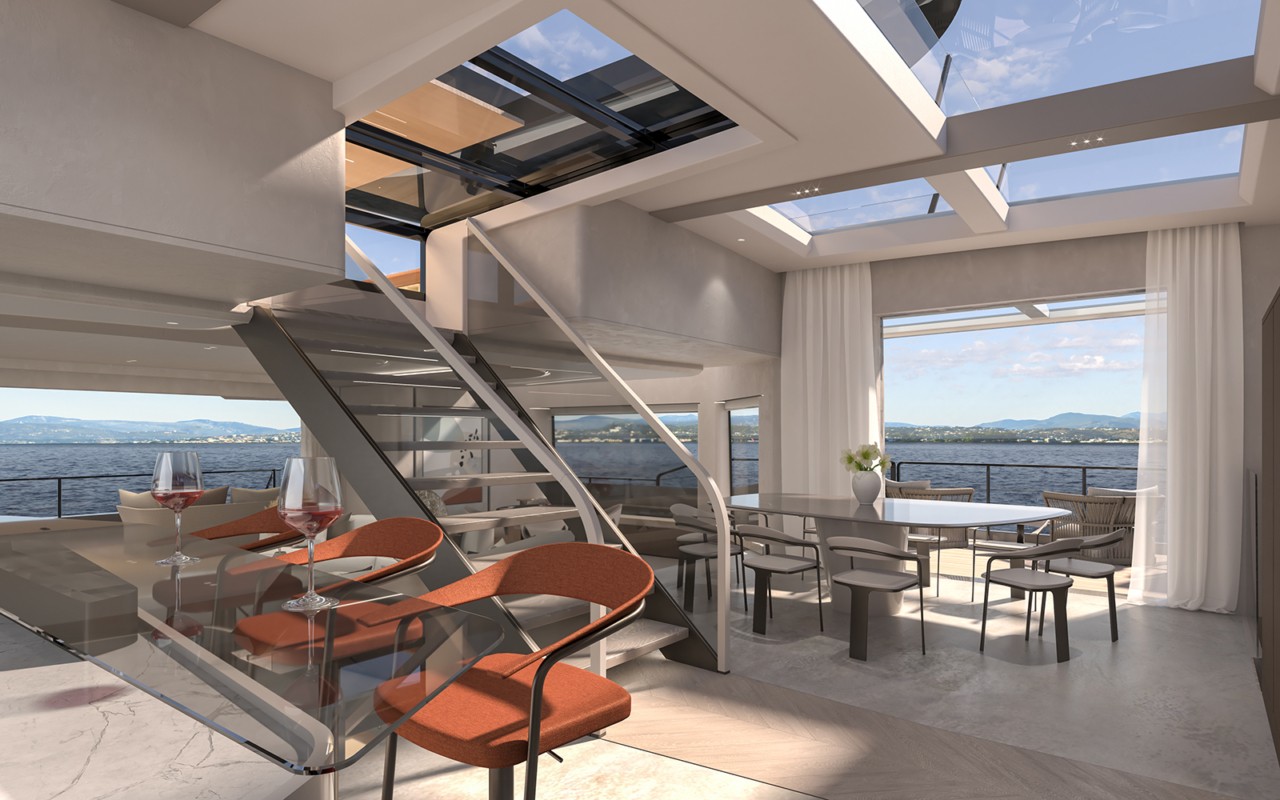ISA 30M EXTRA VILLA Palumbo Phathom studio yacht design