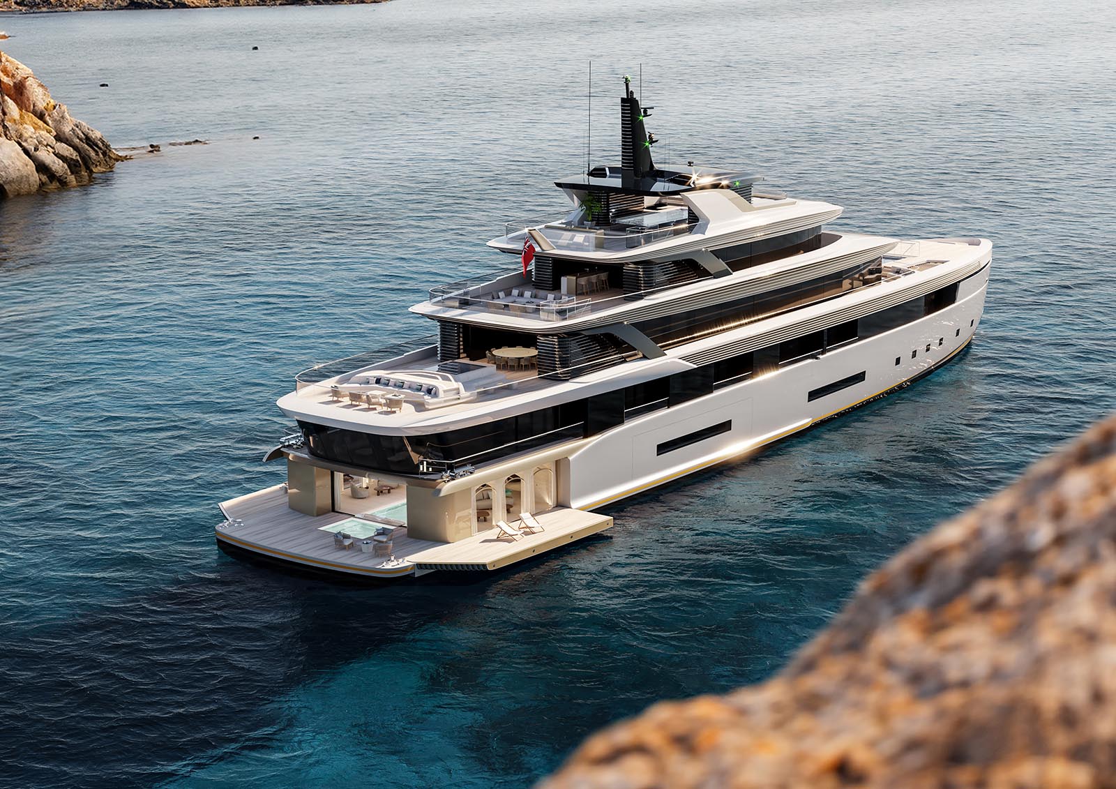 75m DORRIES ALYRA Yacht Exterior Design