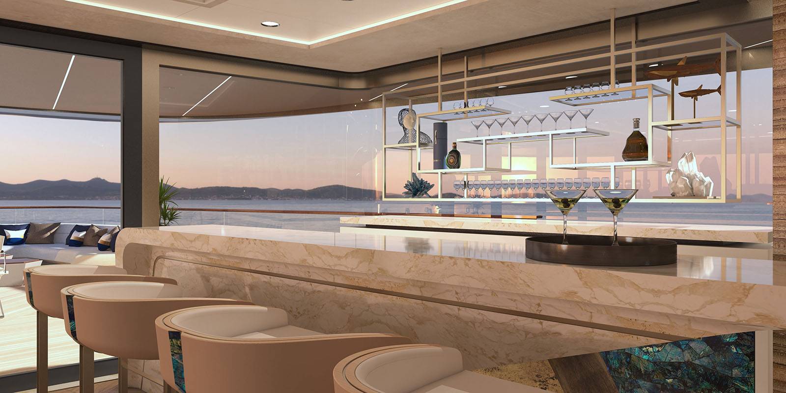 Phathom yacht 80m studio design