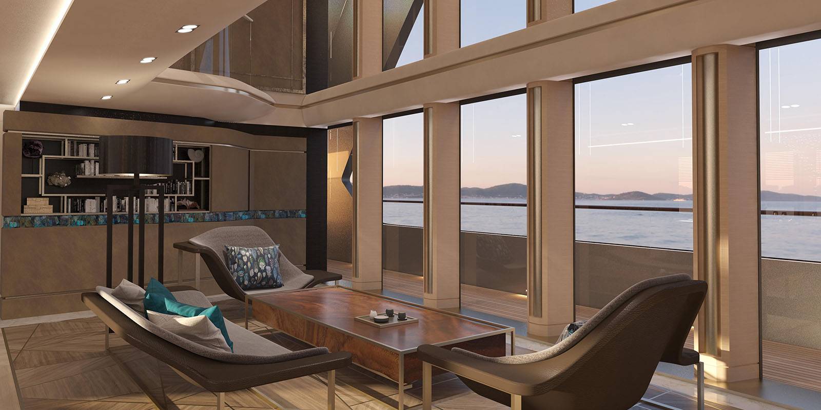Phathom yacht 80m studio design
